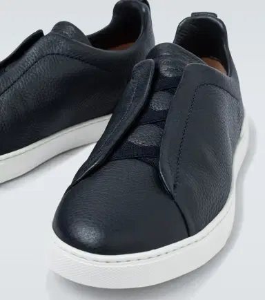 Zegna Triple Stitch leather sneakers | Thumbnail 2