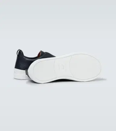 Zegna Triple Stitch leather sneakers | Thumbnail 4