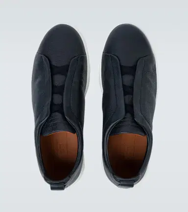 Zegna Triple Stitch leather sneakers | Thumbnail 5