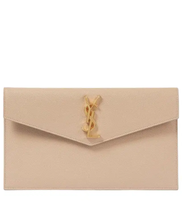 Uptown leather clutch