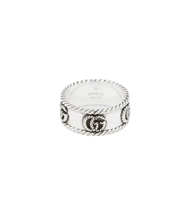 Gucci Double G sterling silver ring