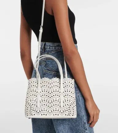 Alaïa Alaïa Le Mina 25 Vienne Wave leather tote bag | Thumbnail 4 Alaïa Alaïa Le Mina 25 Vienne Wave leather tote bag | Thumbnail 4