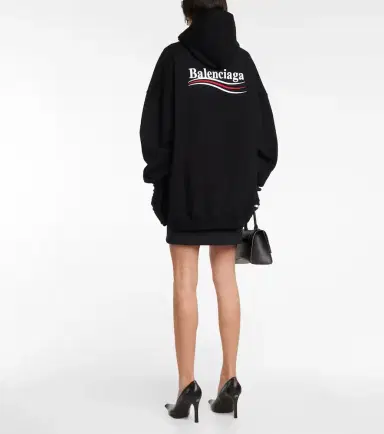 Balenciaga Oversized cotton hoodie | Thumbnail 2