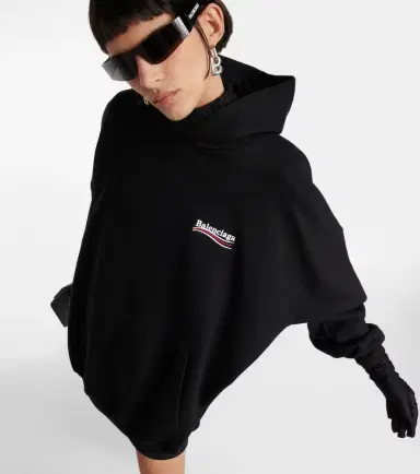 Balenciaga Oversized cotton hoodie | Thumbnail 4