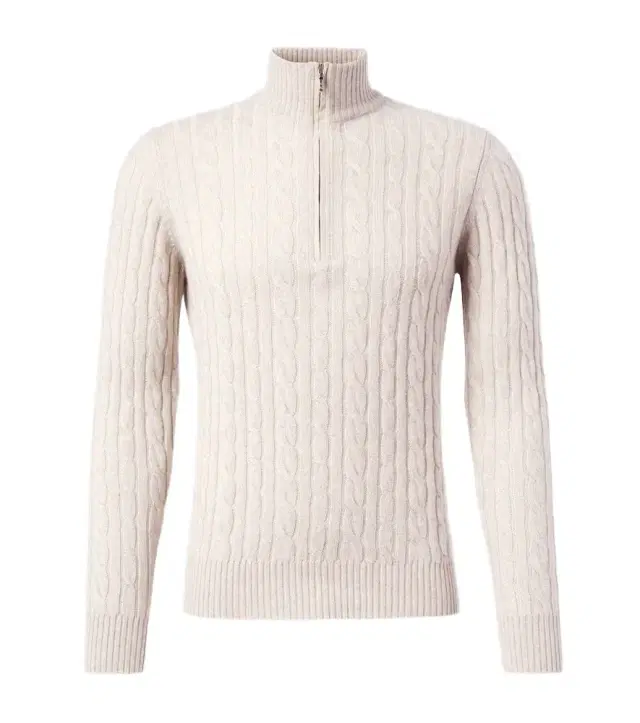 Loro Piana Mezzocollo Treccia cashmere sweater