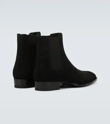 Saint Laurent Wyatt suede Chelsea boots | Thumbnail 3 Saint Laurent Wyatt suede Chelsea boots | Thumbnail 3
