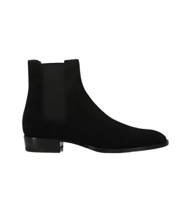 Saint Laurent Wyatt suede Chelsea boots | Thumbnail 1 Saint Laurent Wyatt suede Chelsea boots | Thumbnail 1