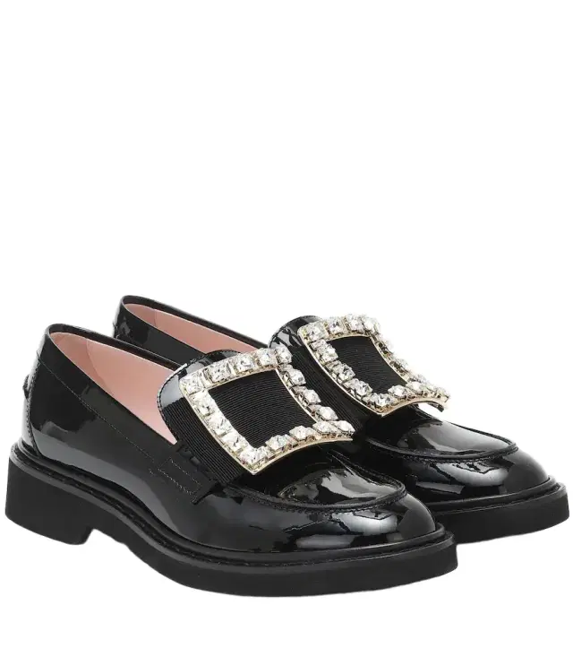 Roger Vivier Viv' Rangers patent leather loafers