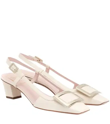 Roger Vivier Belle Vivier 45 patent leather slingback pumps | Thumbnail 1