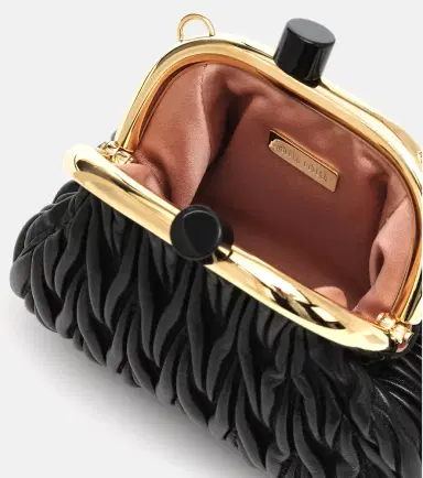 Miu Miu Miu Belle Mini matelassé leather clutch | Thumbnail 2