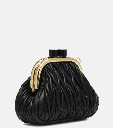 Miu Miu Miu Belle Mini matelassé leather clutch | Thumbnail 3
