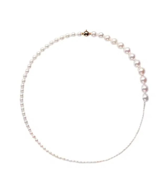Sophie Bille Brahe Peggy 14kt gold necklace with freshwater pearls