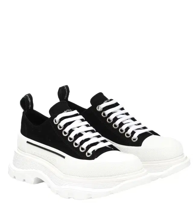 McQueen Tread Slick canvas platform sneakers