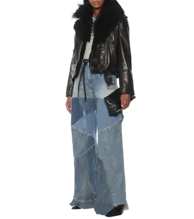 Tom Ford Patchwork high-rise wide-leg jeans | Thumbnail 5 Tom Ford Patchwork high-rise wide-leg jeans | Thumbnail 5