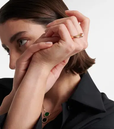 Repossi Serti Inversé 18kt rose gold ring with diamond | Thumbnail 4