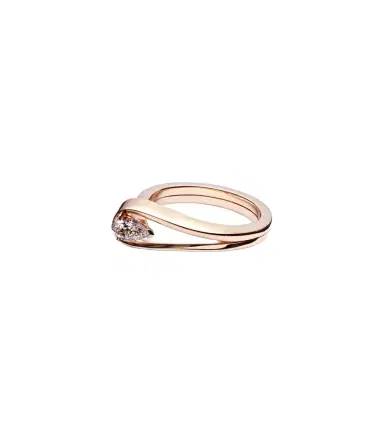 Repossi Serti Inversé 18kt rose gold ring with diamond | Thumbnail 1