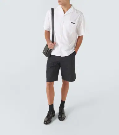 Prada Cotton poplin bowling shirt | Thumbnail 2