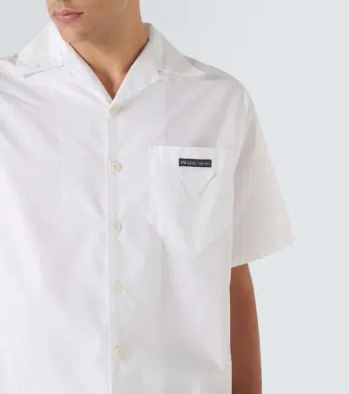 Prada Cotton poplin bowling shirt | Thumbnail 4