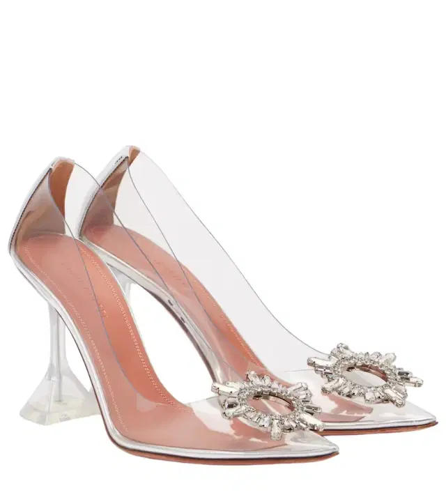 Amina Muaddi Begum embellished PVC pumps