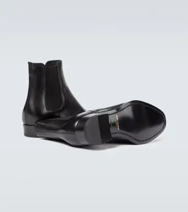 Saint Laurent Wyatt leather Chelsea boots | Thumbnail 2 Saint Laurent Wyatt leather Chelsea boots | Thumbnail 2