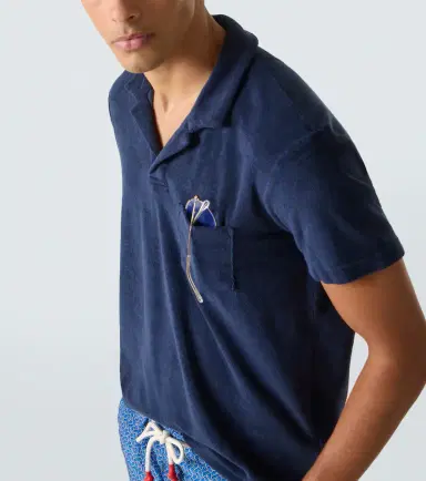 Orlebar Brown Terry toweling cotton polo shirt | Thumbnail 4