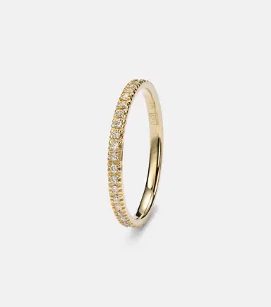 Sydney Evan 14kt yellow gold eternity ring with diamonds | Thumbnail 3