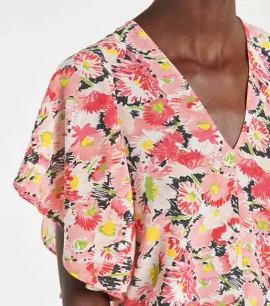 Stella McCartney Floral silk crêpe blouse | Thumbnail 2