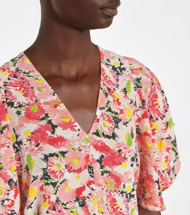 Stella McCartney Floral silk crêpe blouse | Thumbnail 4