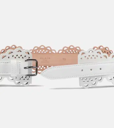 Alaïa Alaïa Laser-cut leather belt | Thumbnail 2 Alaïa Alaïa Laser-cut leather belt | Thumbnail 2