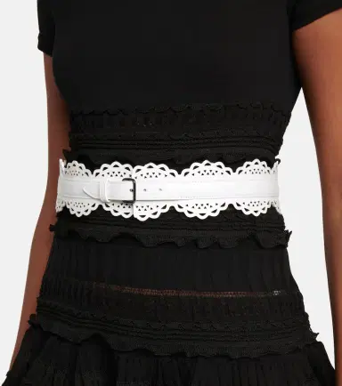 Alaïa Alaïa Laser-cut leather belt | Thumbnail 3 Alaïa Alaïa Laser-cut leather belt | Thumbnail 3