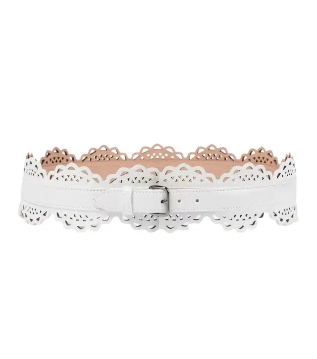 Alaia Alaïa Laser-cut leather belt