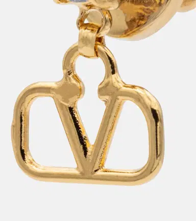 Valentino VLOGO embellished earrings | Thumbnail 4 Valentino VLOGO embellished earrings | Thumbnail 4