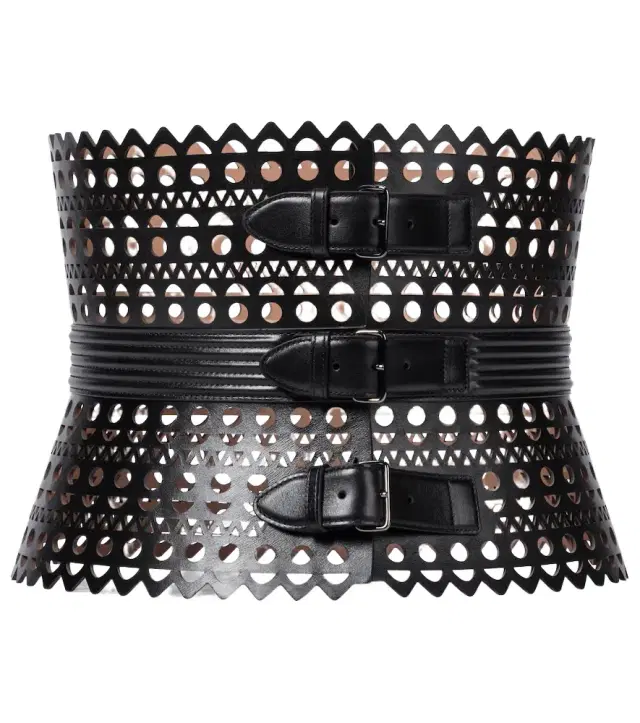 Alaia Alaïa Vienne leather corset belt