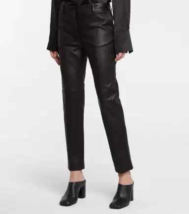 Joseph Coleman mid-rise leather pants | Thumbnail 2 Joseph Coleman mid-rise leather pants | Thumbnail 2