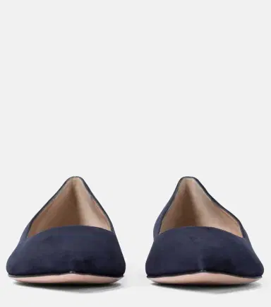 Gianvito Rossi Gianvito suede ballet flats | Thumbnail 4