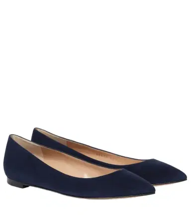 Gianvito Rossi Gianvito suede ballet flats | Thumbnail 1