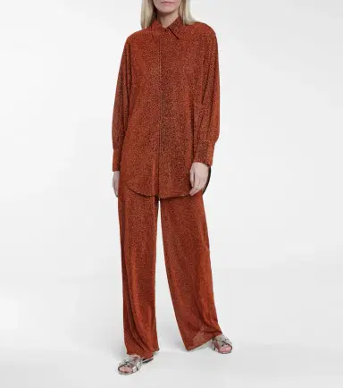 Oseree Oséree Lumière high-rise wide-leg pants | Thumbnail 4