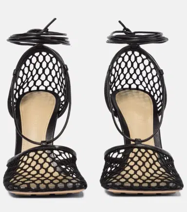 Bottega Veneta Stretch leather-trimmed mesh pumps | Thumbnail 2 Bottega Veneta Stretch leather-trimmed mesh pumps | Thumbnail 2