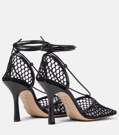 Bottega Veneta Stretch leather-trimmed mesh pumps | Thumbnail 4 Bottega Veneta Stretch leather-trimmed mesh pumps | Thumbnail 4