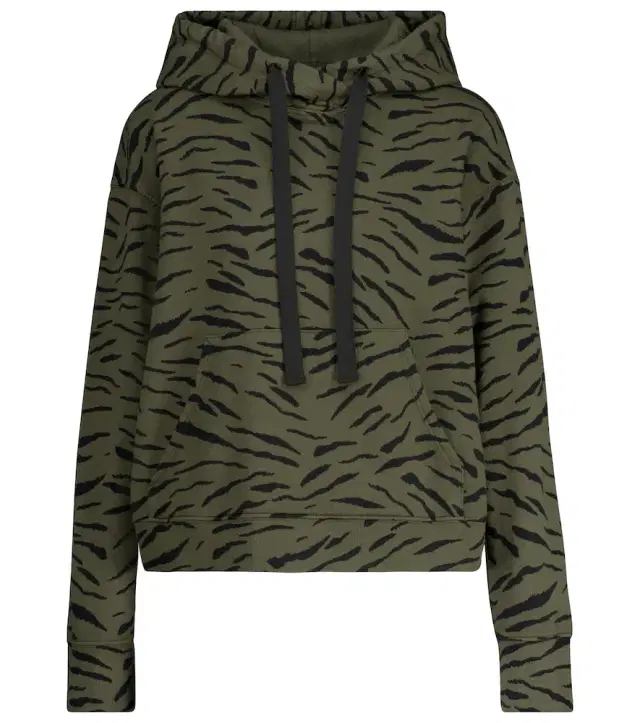 Velvet Roseanne printed cotton hoodie