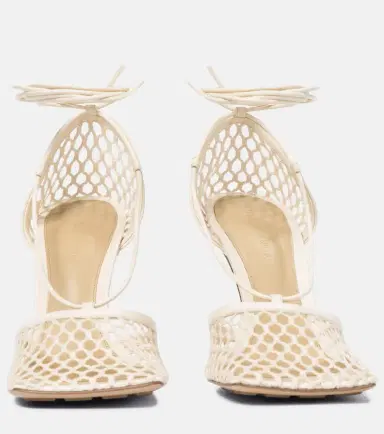 Bottega Veneta Stretch leather-trimmed mesh pumps | Thumbnail 4 Bottega Veneta Stretch leather-trimmed mesh pumps | Thumbnail 4