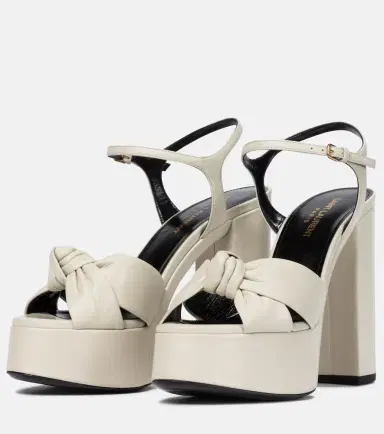 Saint Laurent Bianca 125 leather platform sandals | Thumbnail 4 Saint Laurent Bianca 125 leather platform sandals | Thumbnail 4