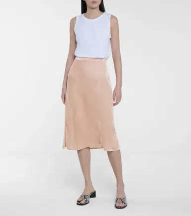 Velvet Taelyn velvet midi skirt | Thumbnail 4