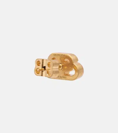 Balenciaga BB XS gold-plated stud earrings | Thumbnail 4