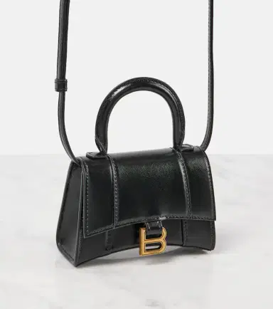 Balenciaga Hourglass Mini leather crossbody bag | Thumbnail 6
