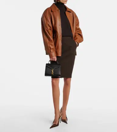 Saint Laurent Cassandra Mini leather shoulder bag | Thumbnail 4 Saint Laurent Cassandra Mini leather shoulder bag | Thumbnail 4