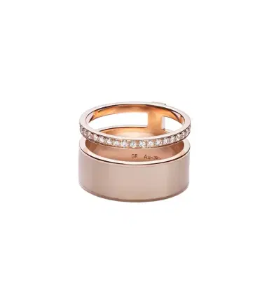 Repossi Berbere Module 18kt rose gold ring with diamonds | Thumbnail 1