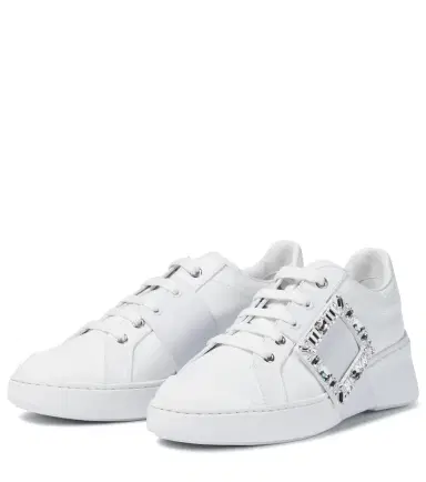 Roger Vivier Viv Skate Strass leather sneakers | Thumbnail 2