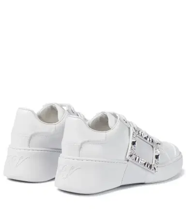 Roger Vivier Viv Skate Strass leather sneakers | Thumbnail 3