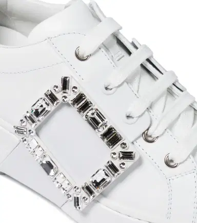 Roger Vivier Viv Skate Strass leather sneakers | Thumbnail 4